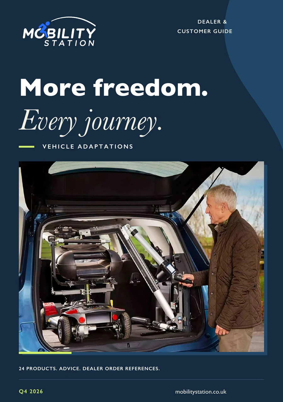 Mobility Station brochure cover: More freedom. Every journey.